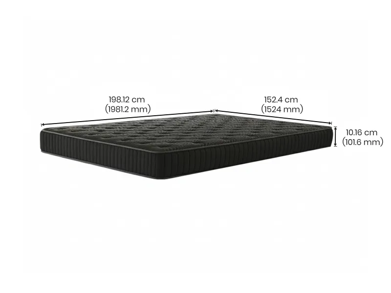 Olivix Queen Bed with 4 inches Mattress